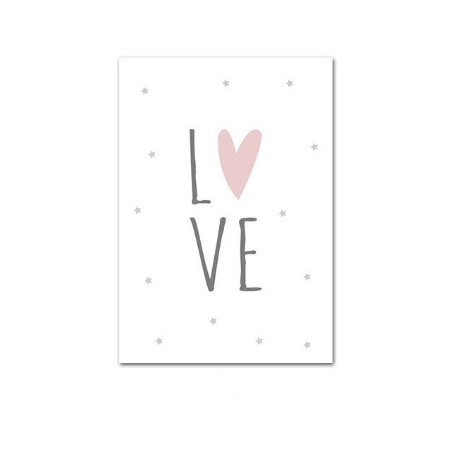 Baby Nursery Wall Art Canvas Picture