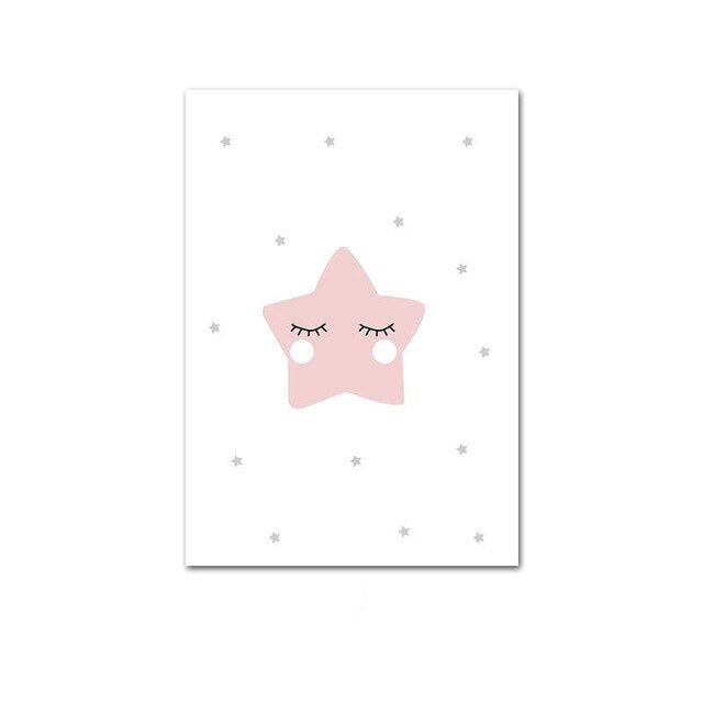 Baby Nursery Wall Art Canvas Picture