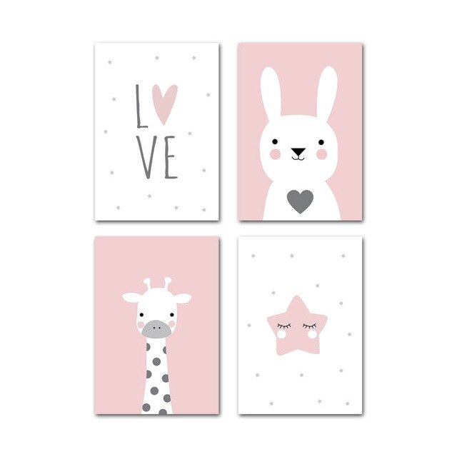 Baby Nursery Wall Art Canvas Picture