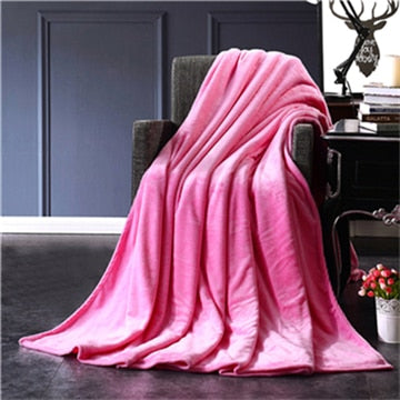 Red Flannel Blanket Soft Throw Blanket