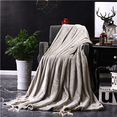 Red Flannel Blanket Soft Throw Blanket