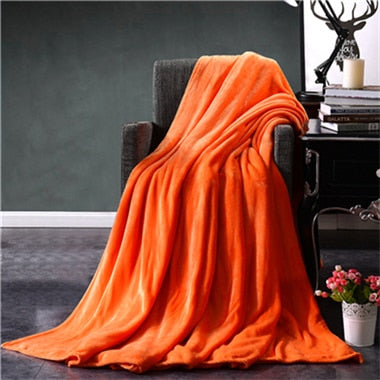 Red Flannel Blanket Soft Throw Blanket