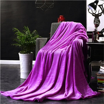 Red Flannel Blanket Soft Throw Blanket