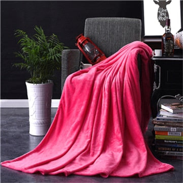 Red Flannel Blanket Soft Throw Blanket