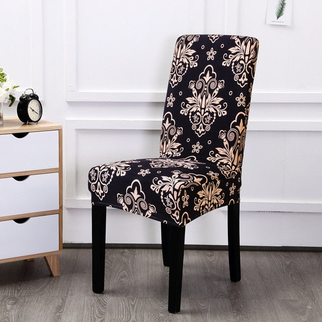 Floral Printing Elastic Chair Cover
