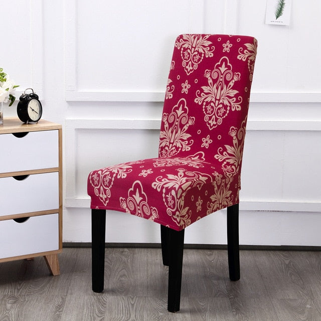 Floral Printing Elastic Chair Cover