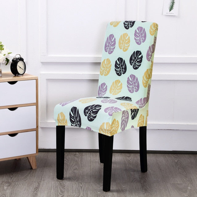 Floral Printing Elastic Chair Cover