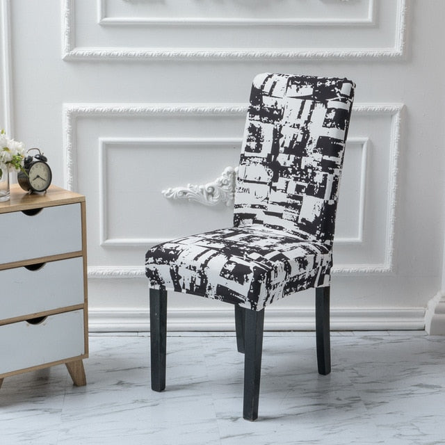 Floral Printing Elastic Chair Cover