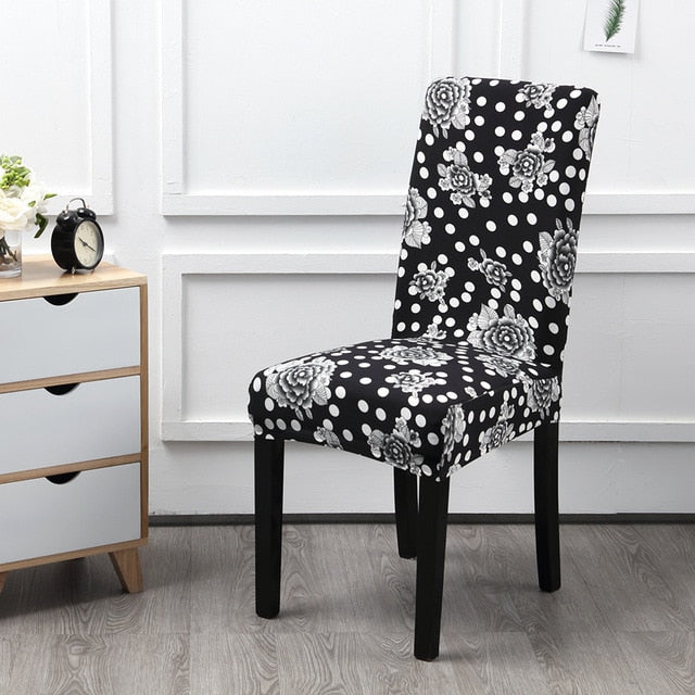 Floral Printing Elastic Chair Cover