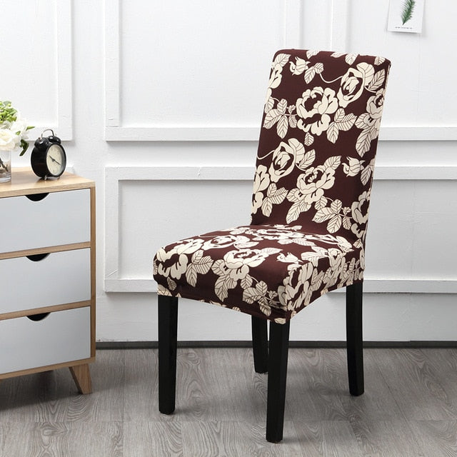 Floral Printing Elastic Chair Cover