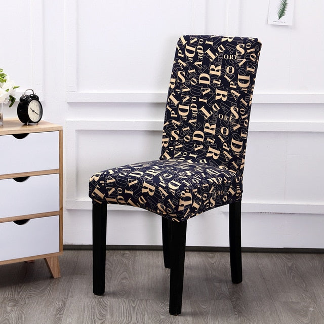 Floral Printing Elastic Chair Cover