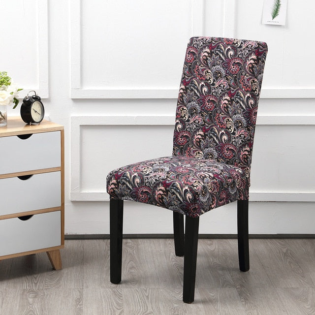 Floral Printing Elastic Chair Cover