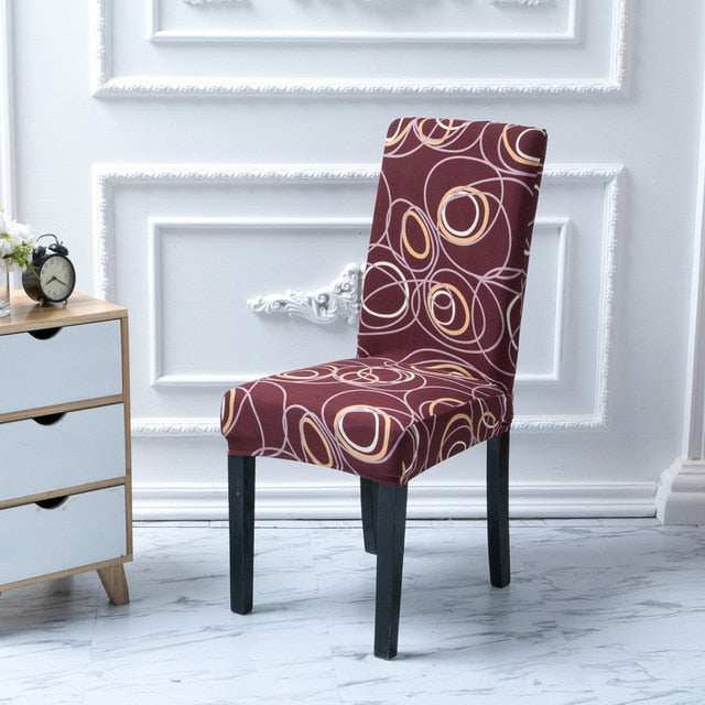 Floral Printing Elastic Chair Cover