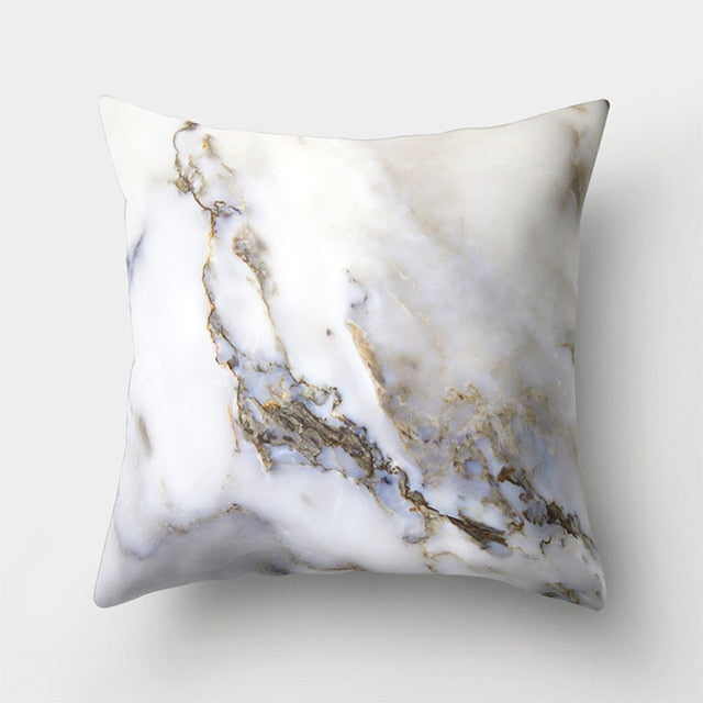 Geometric Pillow Marble Throw Pillow Case