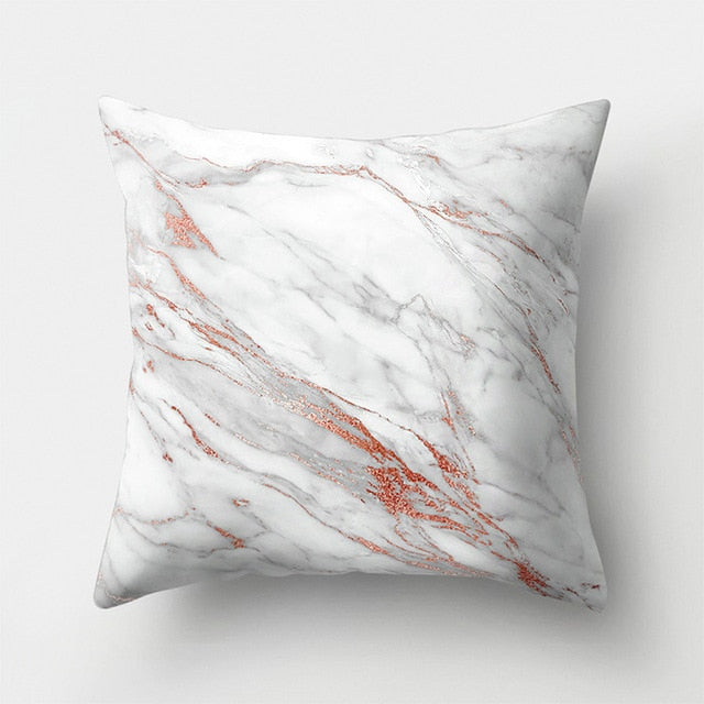 Geometric Pillow Marble Throw Pillow Case