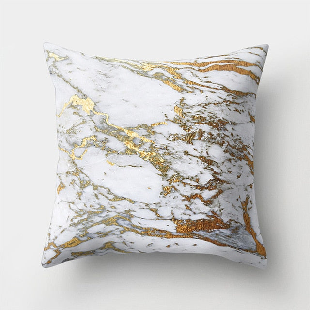 Geometric Pillow Marble Throw Pillow Case