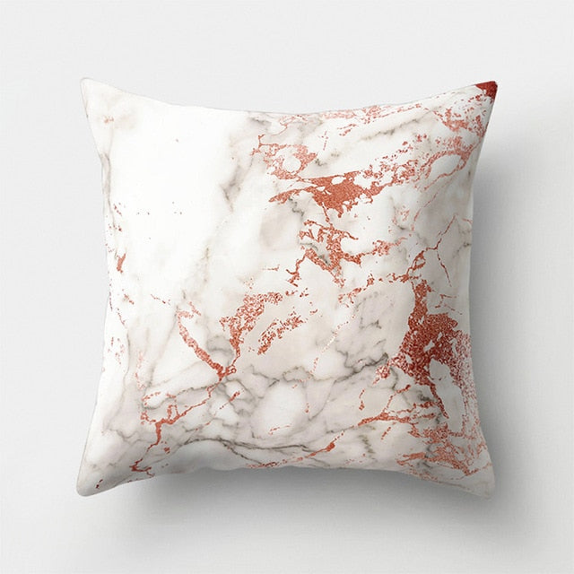 Geometric Pillow Marble Throw Pillow Case