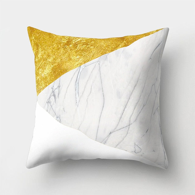 Geometric Pillow Marble Throw Pillow Case