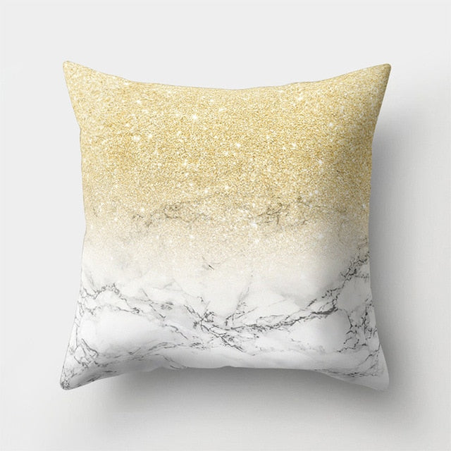 Geometric Pillow Marble Throw Pillow Case