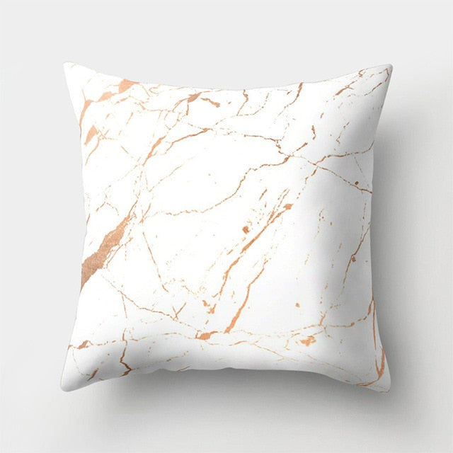 Geometric Pillow Marble Throw Pillow Case