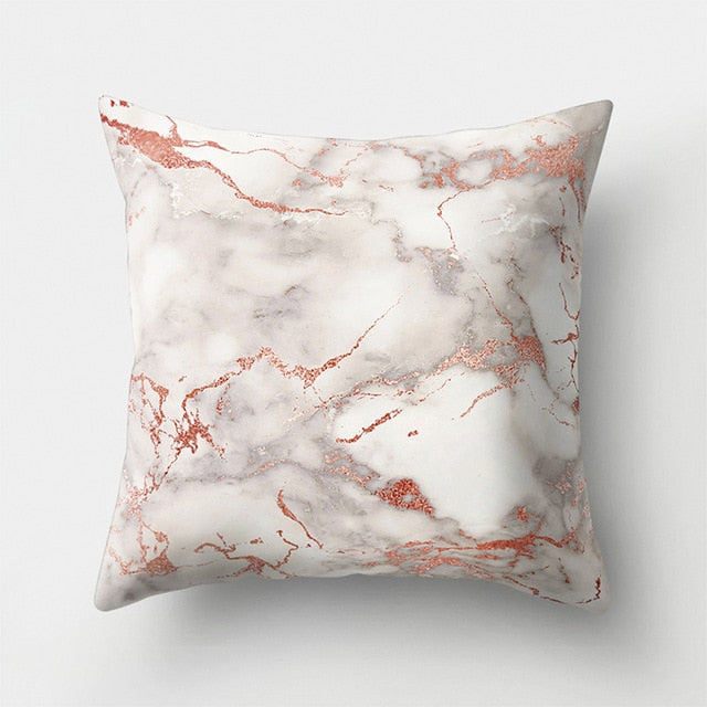 Geometric Pillow Marble Throw Pillow Case