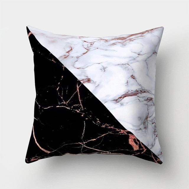 Geometric Pillow Marble Throw Pillow Case