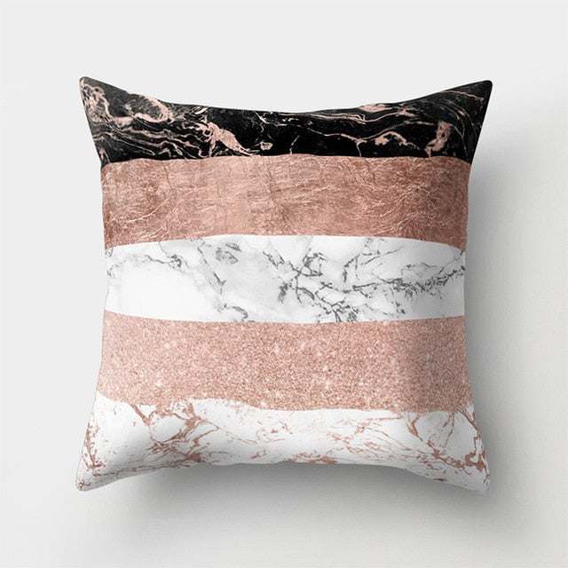 Geometric Pillow Marble Throw Pillow Case