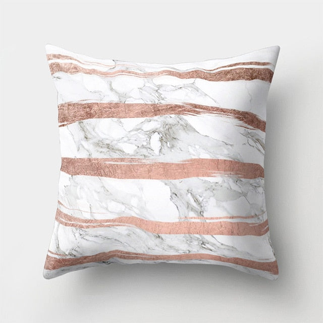Geometric Pillow Marble Throw Pillow Case