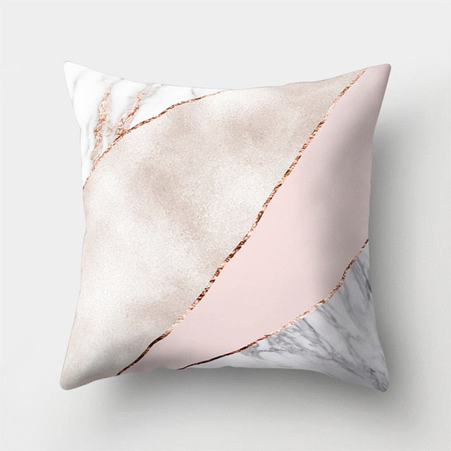 Geometric Pillow Marble Throw Pillow Case