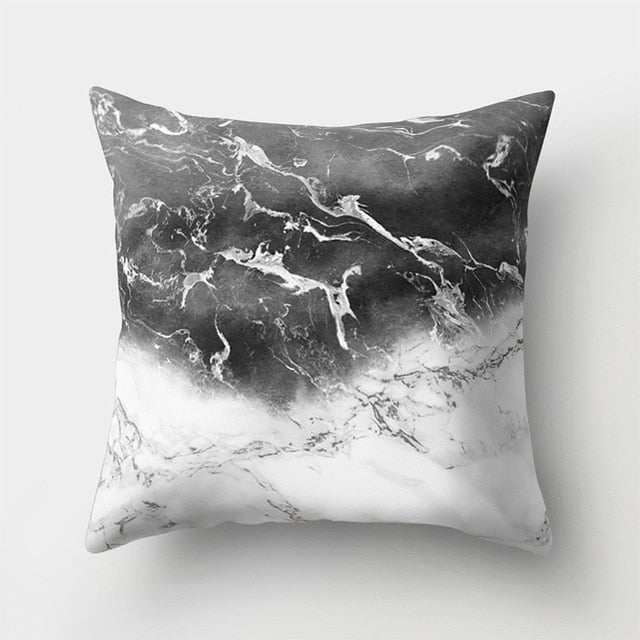 Geometric Pillow Marble Throw Pillow Case
