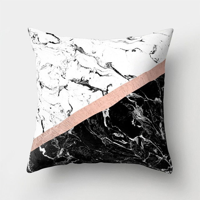 Geometric Pillow Marble Throw Pillow Case