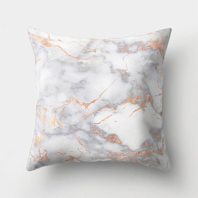 Geometric Pillow Marble Throw Pillow Case