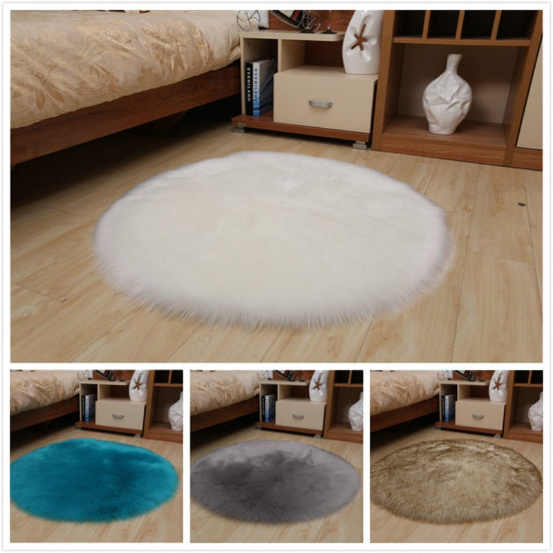 Sholisa Faux Fur Area Rug Fluffy Carpet
