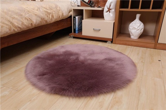 Sholisa Faux Fur Area Rug Fluffy Carpet