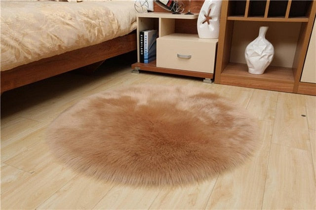 Sholisa Faux Fur Area Rug Fluffy Carpet