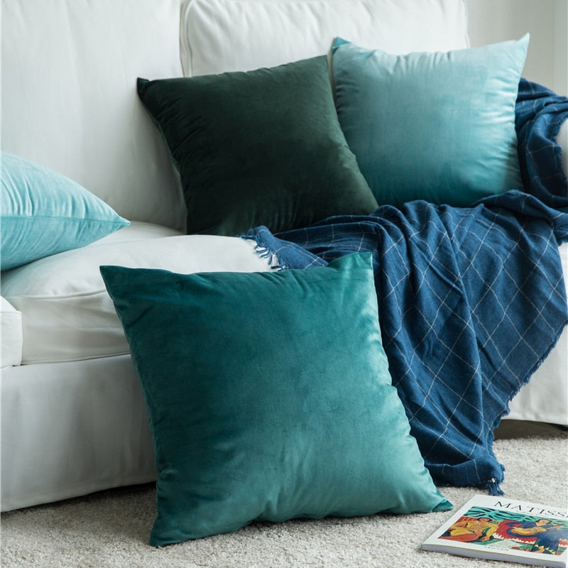 Throw Pillow Velvet Cushion Cover