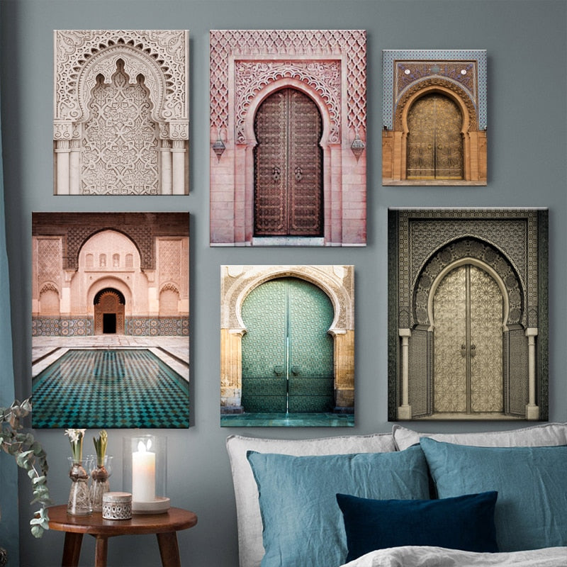 Door Vintage Posters Architecture Art