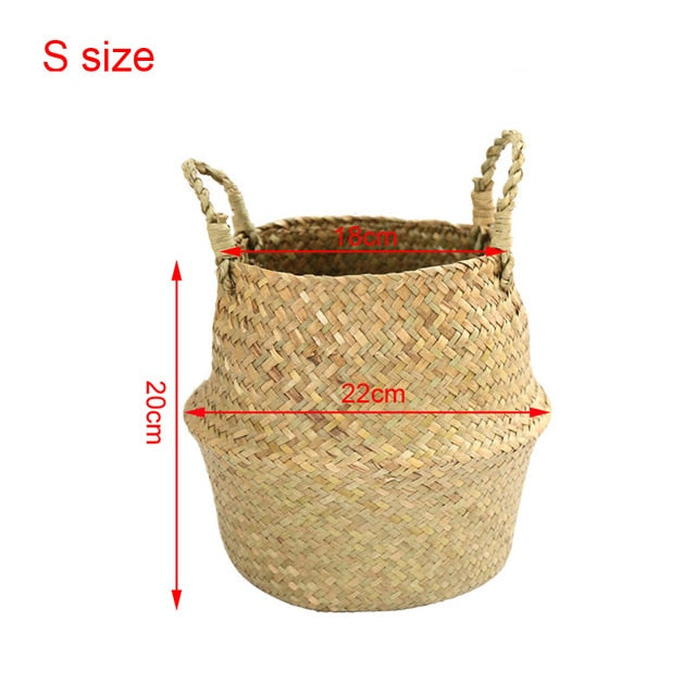 Basket Straw Wicker Rattan Seagrass
