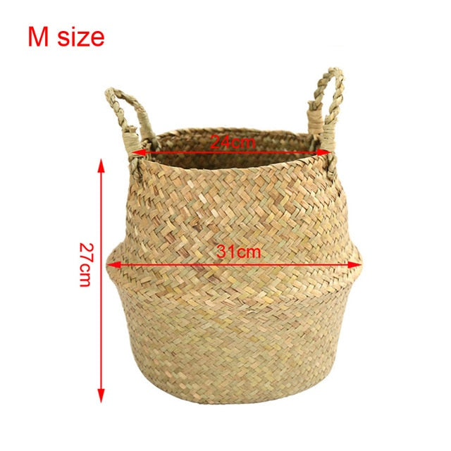 Basket Straw Wicker Rattan Seagrass