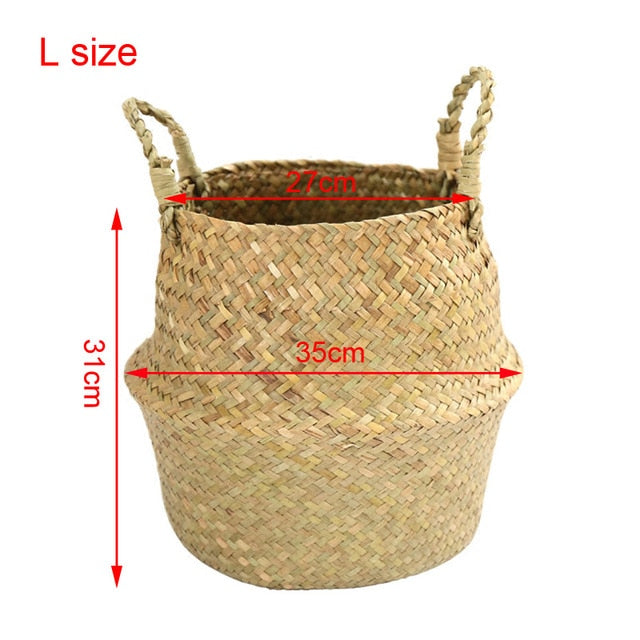 Basket Straw Wicker Rattan Seagrass