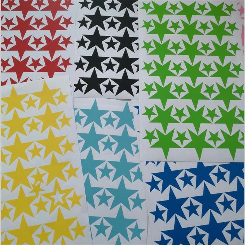 Hollow Stars Wall Sticker For Baby Nursery Rooms