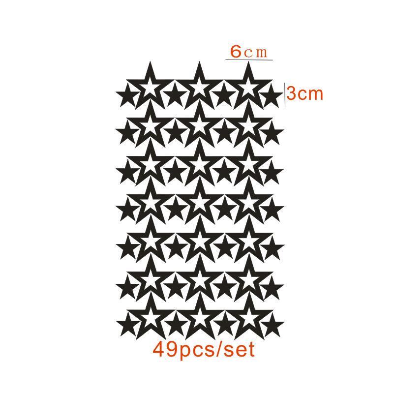 Hollow Stars Wall Sticker For Baby Nursery Rooms