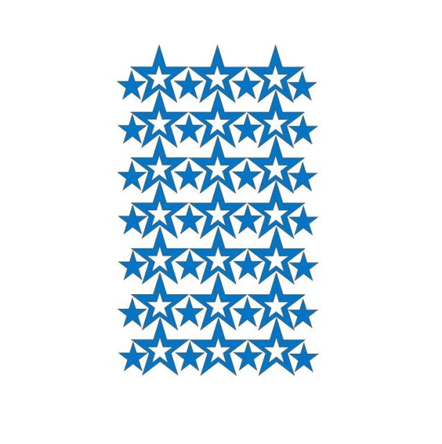 Hollow Stars Wall Sticker For Baby Nursery Rooms