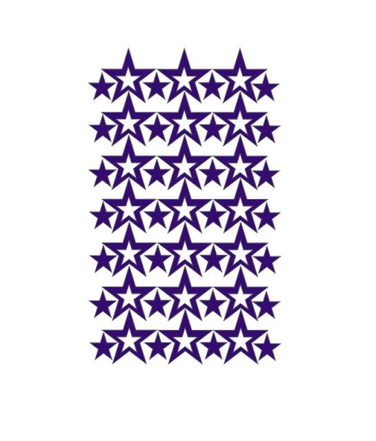Hollow Stars Wall Sticker For Baby Nursery Rooms