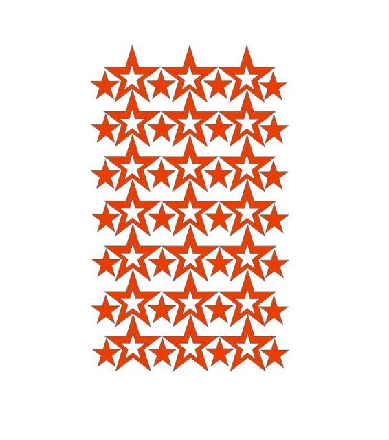 Hollow Stars Wall Sticker For Baby Nursery Rooms