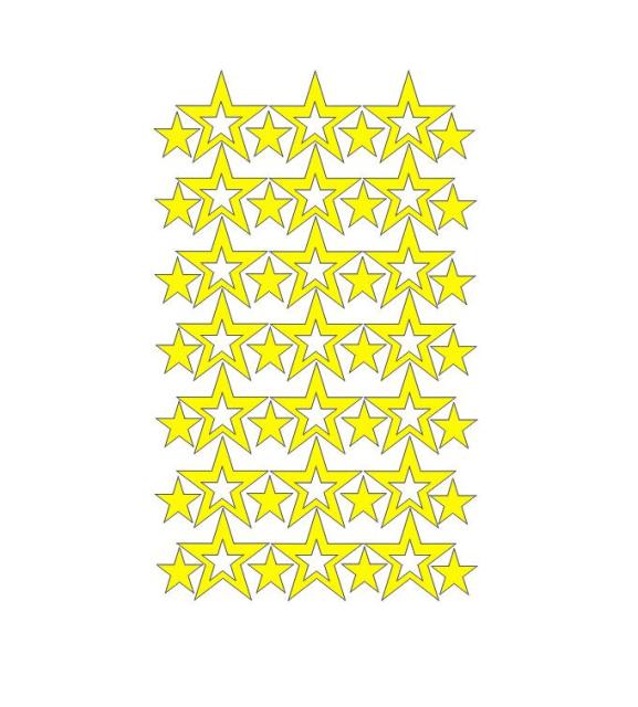 Hollow Stars Wall Sticker For Baby Nursery Rooms