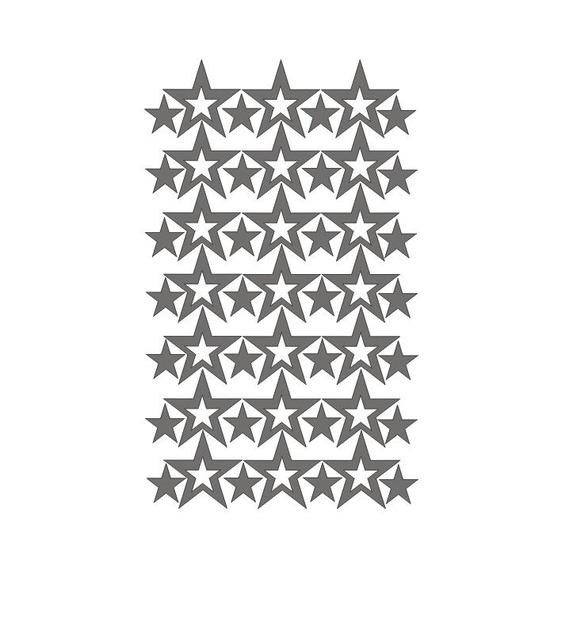 Hollow Stars Wall Sticker For Baby Nursery Rooms
