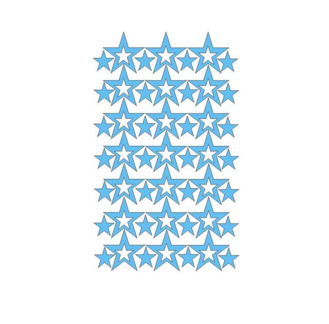 Hollow Stars Wall Sticker For Baby Nursery Rooms