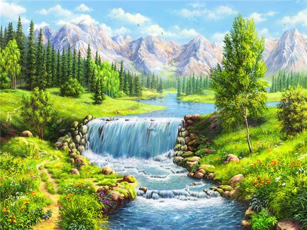 Diamond Painting Landscape Mosaic