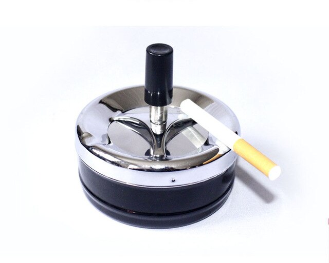 Stainless Steel Portable Ashtray Spinning